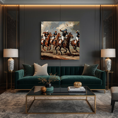 Sports Polo Brown Canvas Wall Art