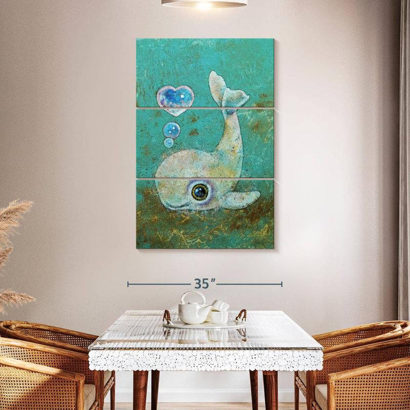 Brampt Baby Whale, 50" H x 32" W