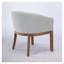 Chaise de salle à manger rembourrée Mid-Century