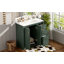 Ensemble de meuble-lavabo 36 po avec lavabo en céramique, armoire de rangement en bois massif, ensemble de meuble-lavabo autoportant avec 3 tiroirs et portes à fermeture douce-126233921