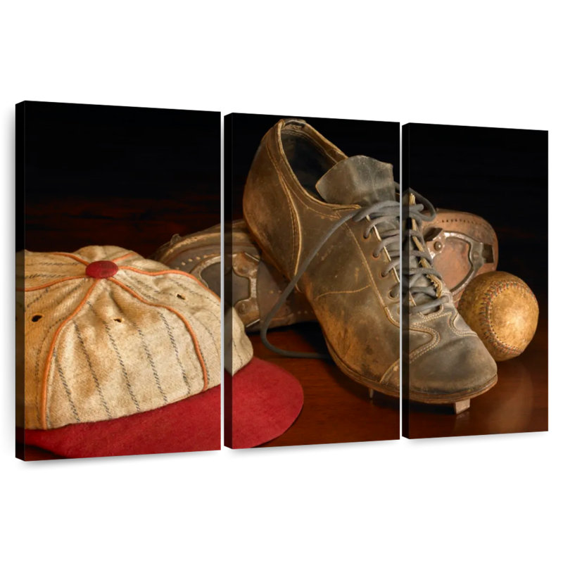 Équipement de baseball Sirci antique, H 24 po x l 38 po