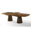 Truman - Ensemble de table de salle à manger extensible Mid-Century moderne en noyer + 6 chaises