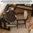 Modern All-Solid Wood L-shaped Black Desk-1205555270