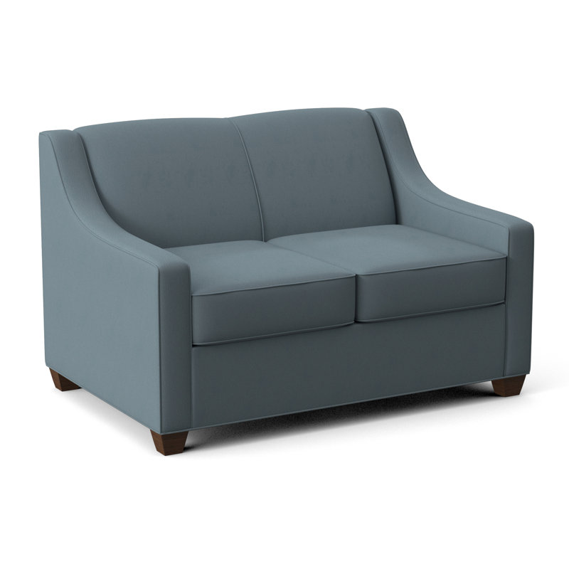 Phillips 52" Square Arm Sofa Bed with Reversible Cushions, Dillon Williamsburg, Montana Walnut