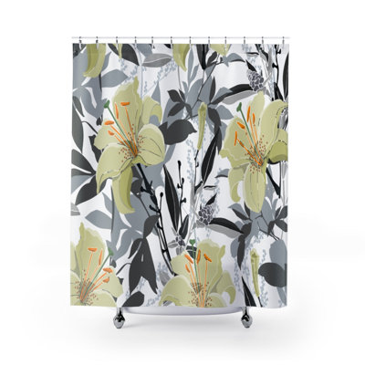 Rideau de douche simple Floral