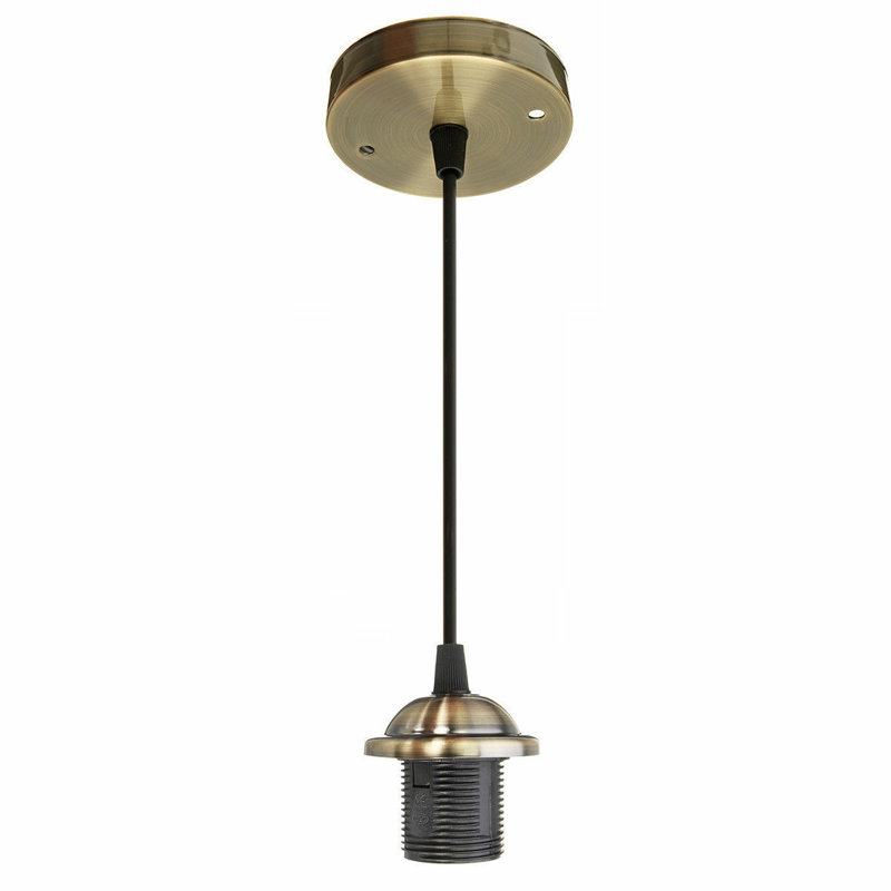 Bussell 1 - Light Single Pendant, Green Brass/Black