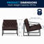 Chaise longue capitonnée Hercules Madison-73883764