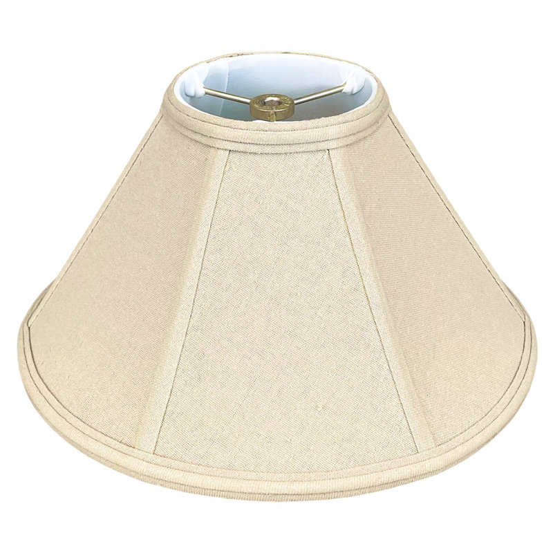 Abat-jour de base Royal Designs, Inc. Coolie Empire, H 9,5 po x l 14 po x P 5 po, Lin beige