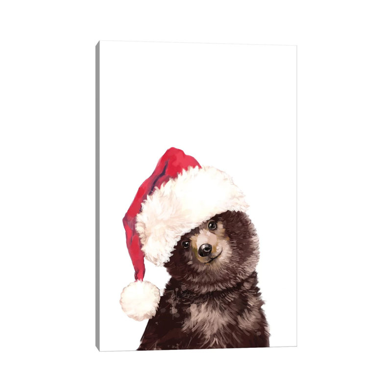 Santa Baby Bear by Big Nose Work - Wrapped Canvas Gallery-Wrapped Canvas Giclée, 66.04 cm H x 45.72 cm W x 3.175 cm D