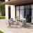 Mariene 5 - Person Patio Dining Set with Square Table , Cushions Included-99487370-99487369