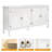 63" Carved Buffet Cabinet With Mirrored Door Set Of 2-1463521339