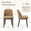 Chaise rembourrée en bois massif avec tissu doux-146253733