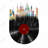 " Abstract City On A Vinyl Disc "