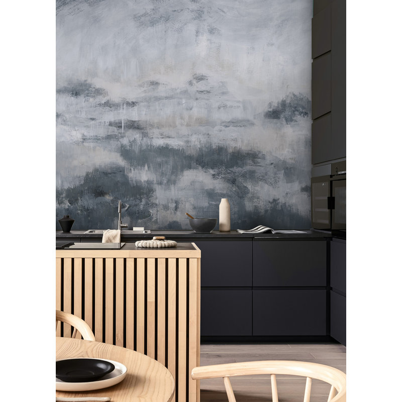 Adhésif mural gris Mirage