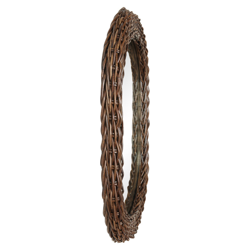 Kingston Oval Rattan Mirror