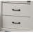 Elara 22"W White 2-Drawer Nightstand Bedside Table With USB Charging  Ports-2086965394