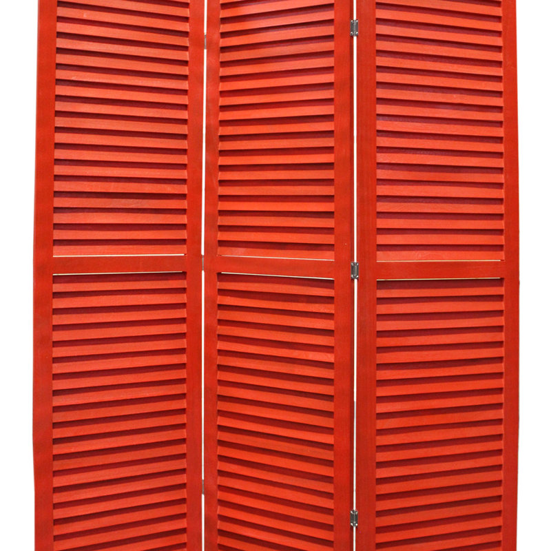 Paravent 3 panneaux 48 "Jana, Rouge