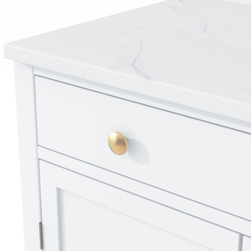 2PCS Versatile Freestanding Kitchen Cabinets with Multiple Shelves and Drawers for Efficient Storage, White