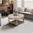 Round Tufted Upholstered Fabric Ottoman