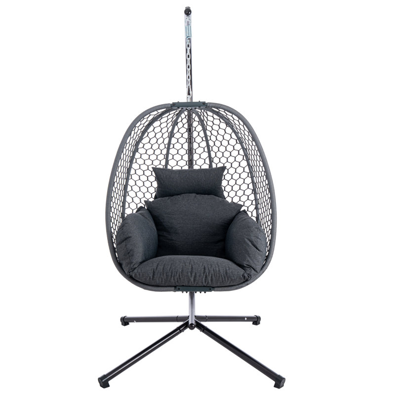 Porch Swing, Black/Grey