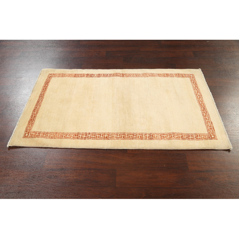 One-of-a-Kind 3' X 5'1" New Age Wool Area Rug in Beige