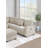 Sectional sofa with footstool
