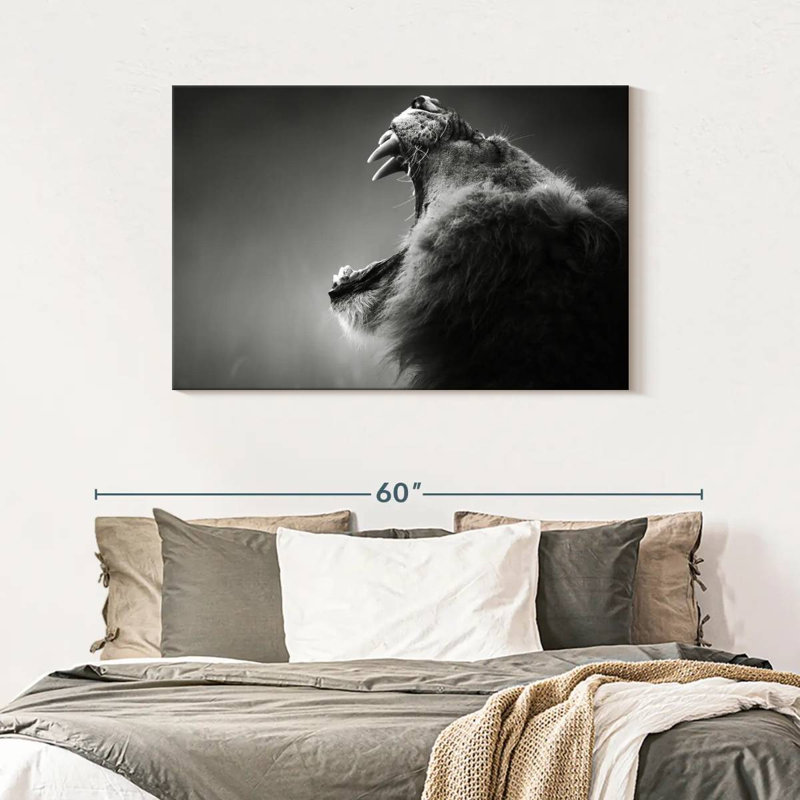 Lion Maw, 30" H x 45" W