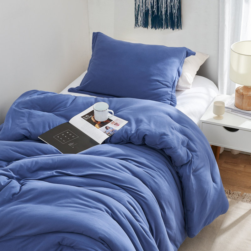 Love Thick - Soothing Coma Inducer Oversized Comforter Set - Country Blue, Twin Extra Long Comforter + 1 Standard Pillow Sham