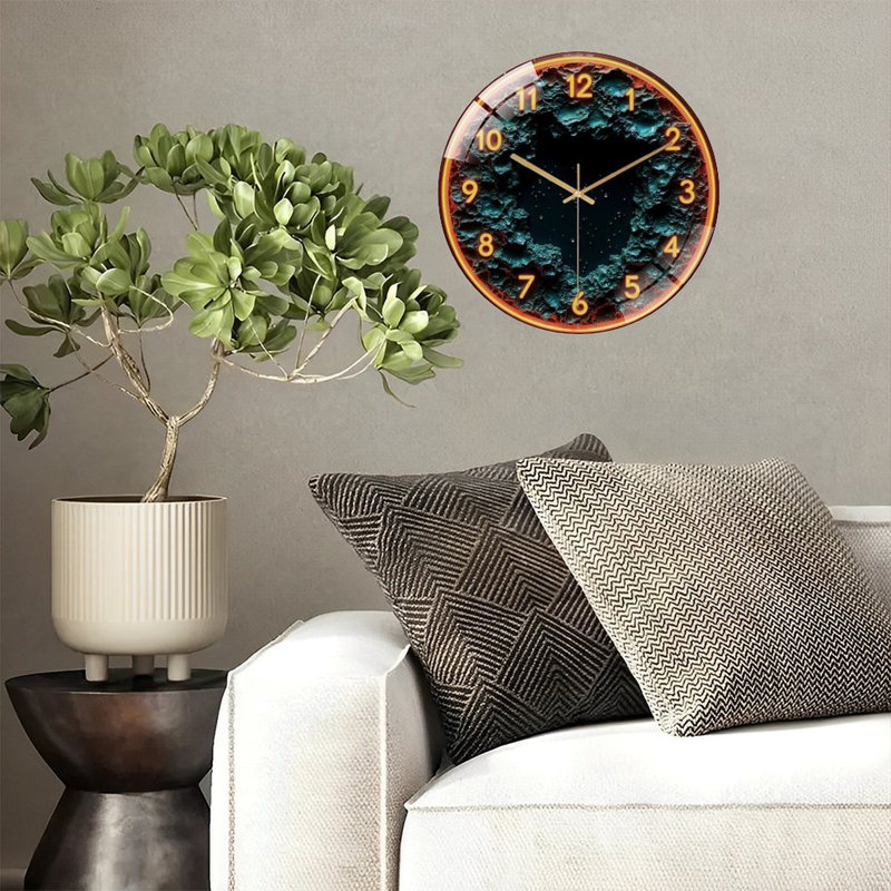 Horloge murale en verre Neon