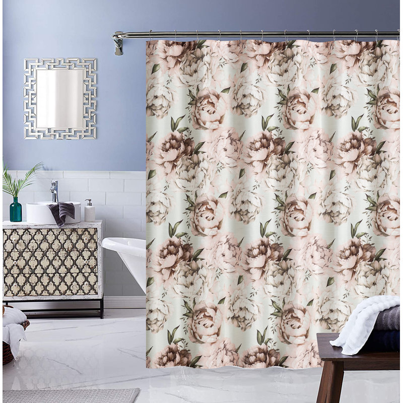 Aighan Floral Shower Curtain