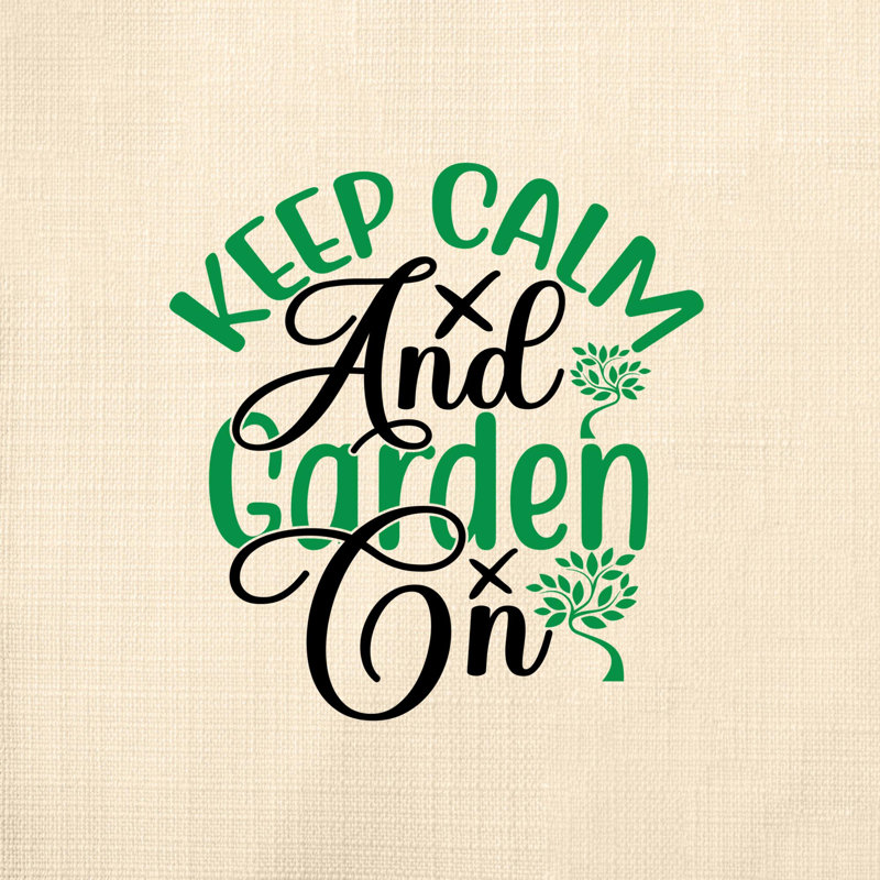 Citation amusante «Garden Lover» 727 - Coussin décoratif inclus, H 14 po x l 14 po