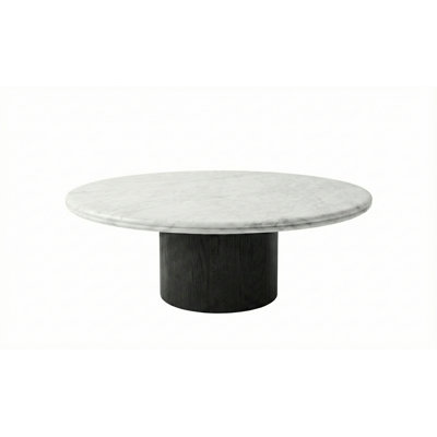 Caldera Marble Pedestal Table