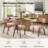 Dooey 20.5"W Mid-Century Modern Dining Chair with Nailhead Trim (Set of 2)-1654058631