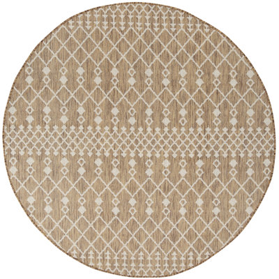  Positano 6' x Round Jute Modern Rug