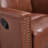 30.5 "W Manual Genuine Leather Swivel Rocker Recliner Vintage Recliner With Heated Massage（set of 2)-781672403