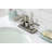 Kingston Brass Concord Two-Handle 2-Hole Deck Mount 4" Centerset Bathroom Faucet with Push Pop-Up-86804383