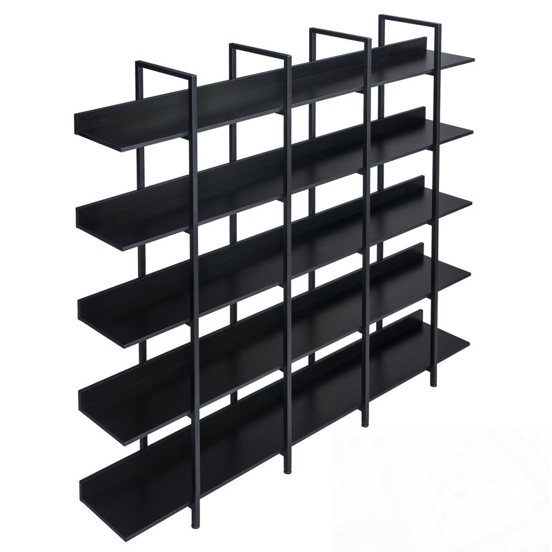 5 Tier Huizenga with Metal Frame, Black