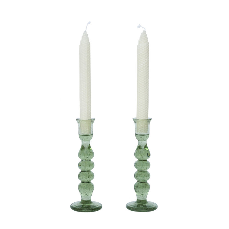 Provence Candlestick, 7" H x 2.5" W x 2.5" D, Basil