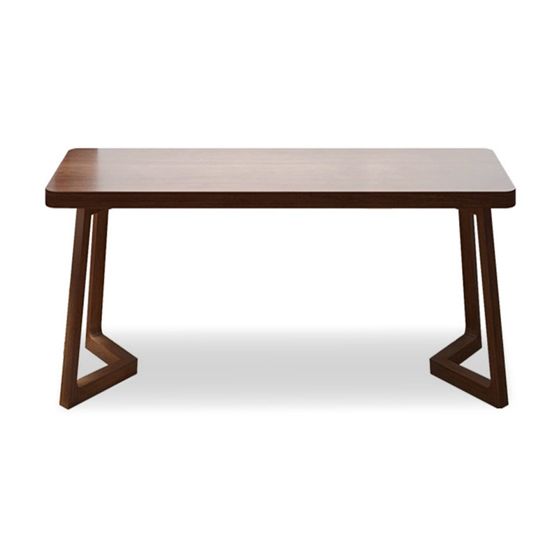  Large slab simple full solid wood office desk, 29.53" H x 70.87" W x 23.62" D