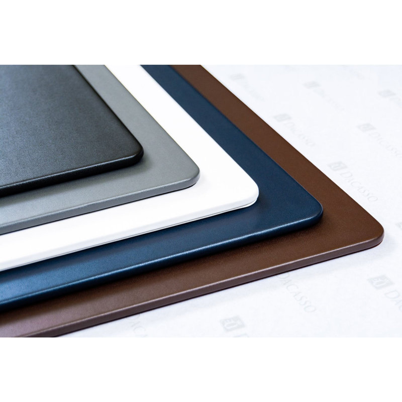 Coussin de bureau en similicuir conference Fanchone, Bleu marine