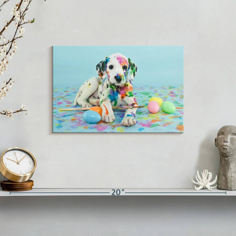 Brampt Easter Dalmatian Puppy, 8" H x 12" W