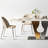 Modern Rectangular Rock Slab Dining Table Sets-103837780