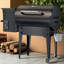 Kingchii 456 pieds carrés Barbecue en bois avec fumoir et barbecue à granules de bois avec contrôle automatique de la température, pieds pliants pour terrasse extérieure, bronze