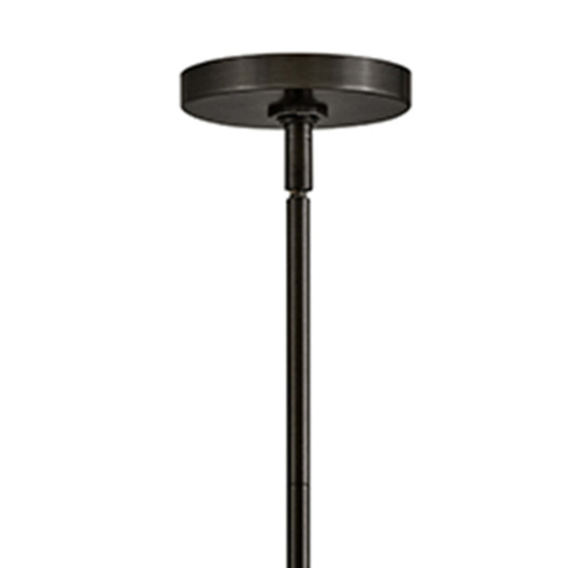 Lustre linéaire moderne Spoutnik 8 lumières Oberon, Oxyde noir