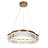 Josse Dimmable Wagon Wheel LED Crystal Chandelier