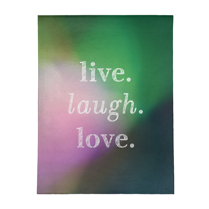 Tapis en polyester multicolore love, Rectangle 9 pi x 12 pi