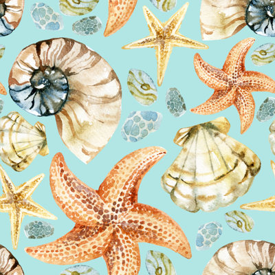 " Watercolor Seashell " by Tanya Syrytsyna Painting Print