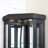 Lighted Corner Curio Cabinet - Display Case For Living Room, Antique Collectibles, Wine & Bar Glass Storage - Elegant Corner Design With Lights Included-BLACK