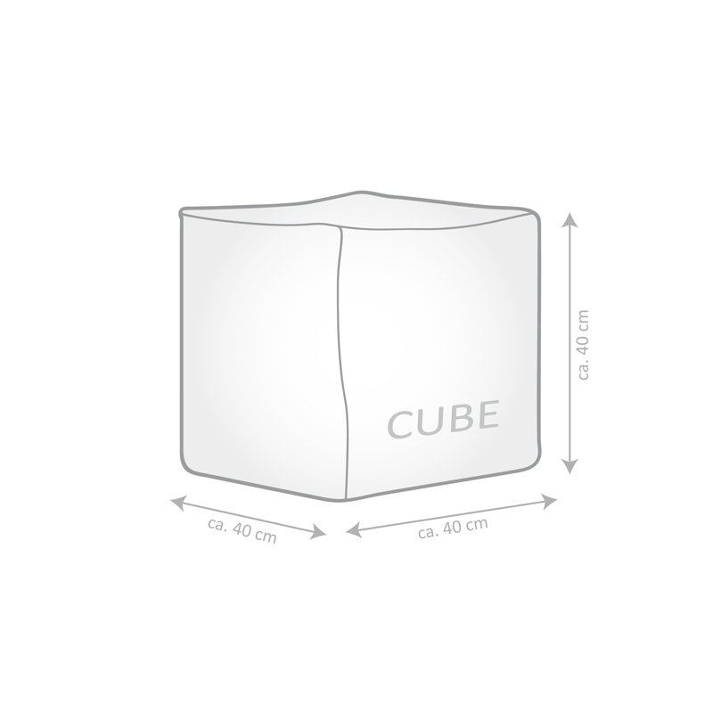 repose-pieds sac sable cube paille