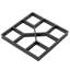 Carrelage à emboîtement en plastique 16 po x 16 po noir